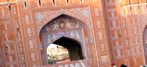 pink city walls of Jaipur